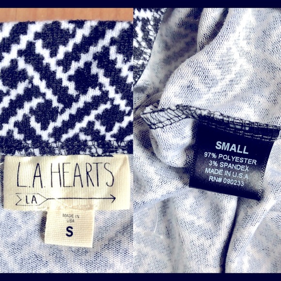 NEW PACSUN LA HEARTS Printed Geometric Pencil Skirt Black Small Women’s - Picture 2 of 9